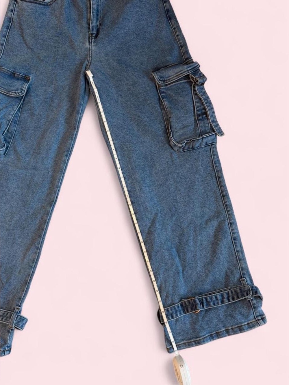 Fashion Nova Baggy Cargo Jeans | Size 11 - Picture 5 of 7